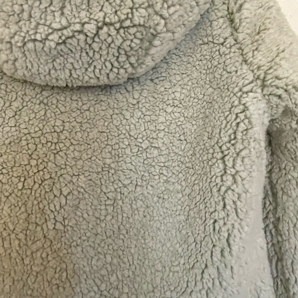 Womens Love Tree Celery Green Reversible Puffer/ Soft Sherpa Winter Coat, Medium - Picture 5 of 9